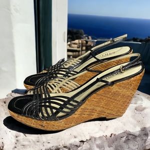 Franco Sarto Patent Leather Espadrilles Sz. 7.5